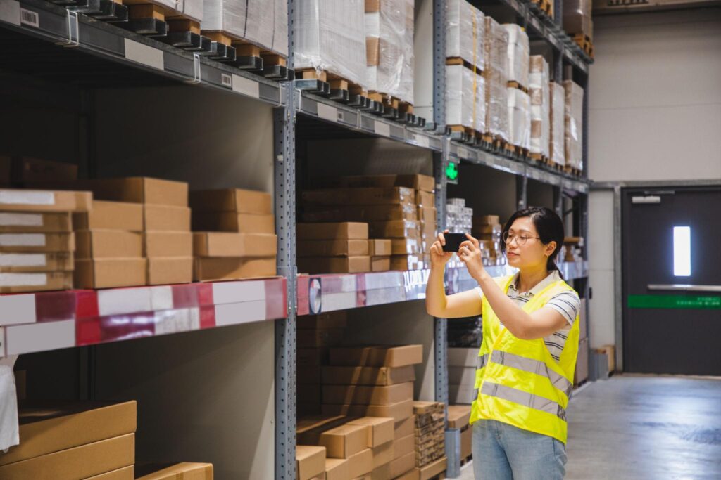 warehouse product photography inspection before shipping