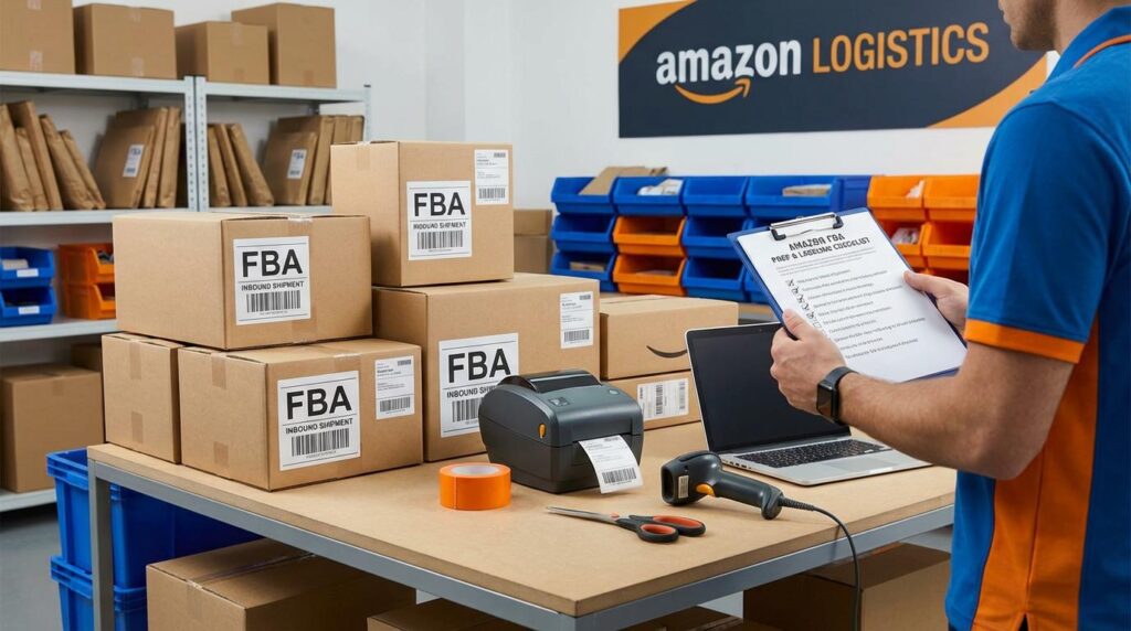 Amazon FBA labeling service from China warehouse