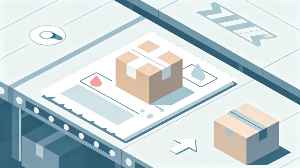 customs inspection hold and damaged shipping label parcel sorting error