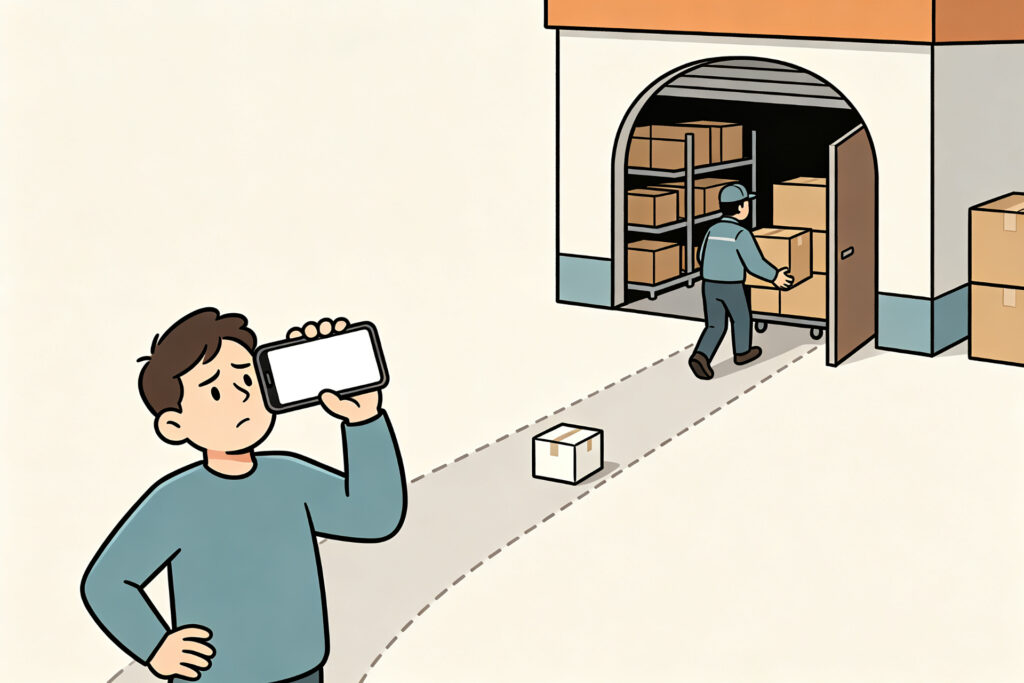 Verifying whether a 1688 package has arrived at the consolidation warehouse